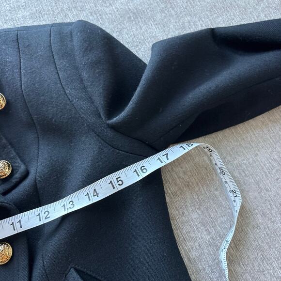 Rare! Juicy Couture Double Breasted Black Wool Blazer - Picture 5 of 6